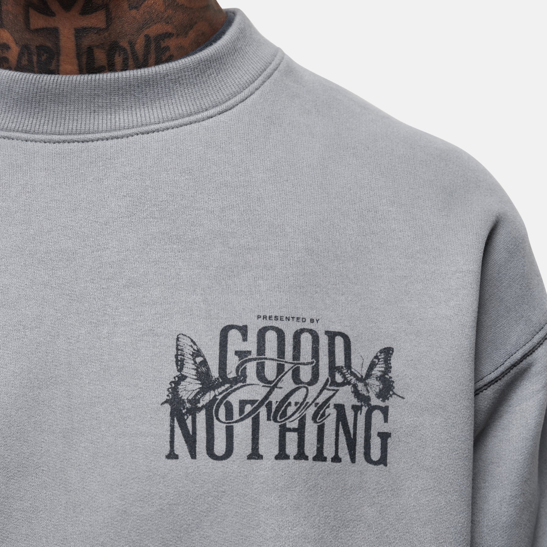 Dakota Butterfly Grey Sweatshirt - Image 2