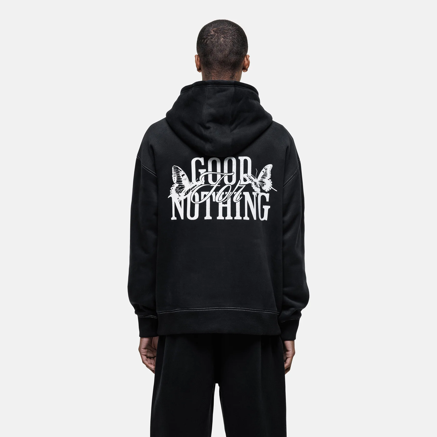 Dakota Butterfly Black Hoodie - Image 3
