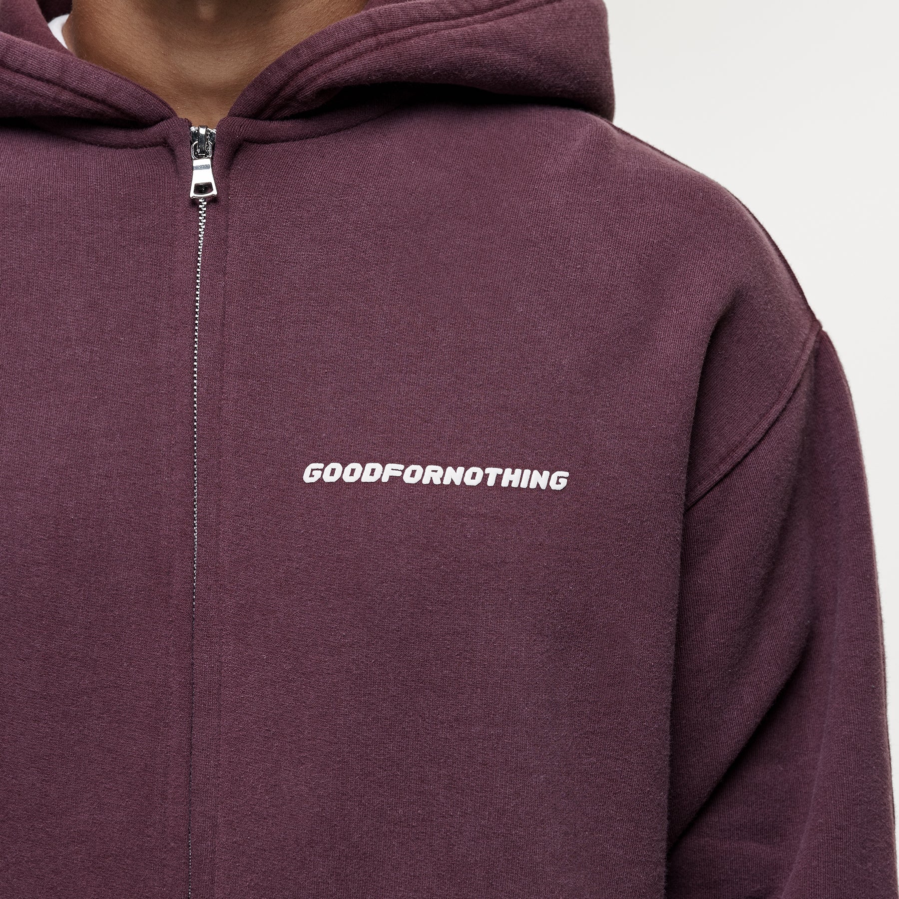 Vintage Washed Huckleberry Zip Hoodie - Image 2