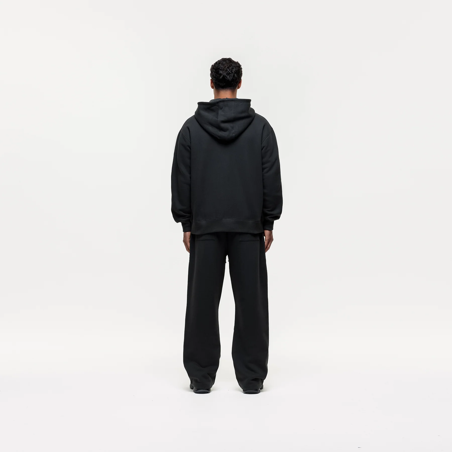 Vintage Onyx Black Zip Hoodie - Image 4
