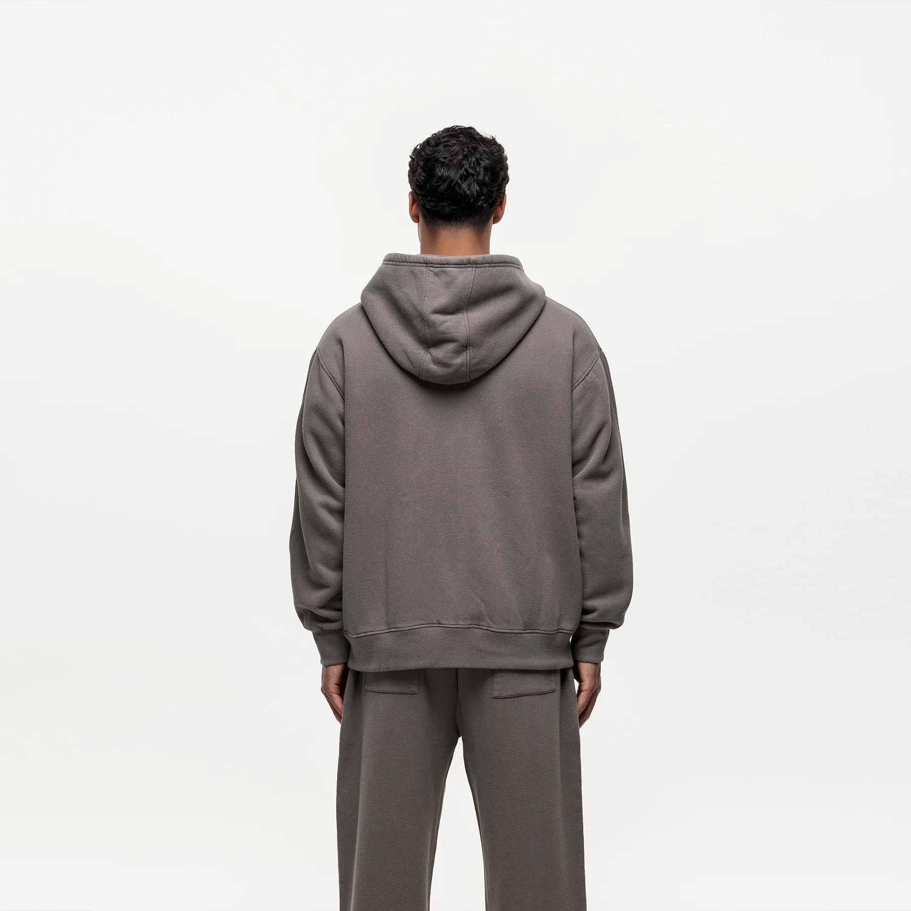 Vintage Washed Walnut Zip Hoodie - Image 5