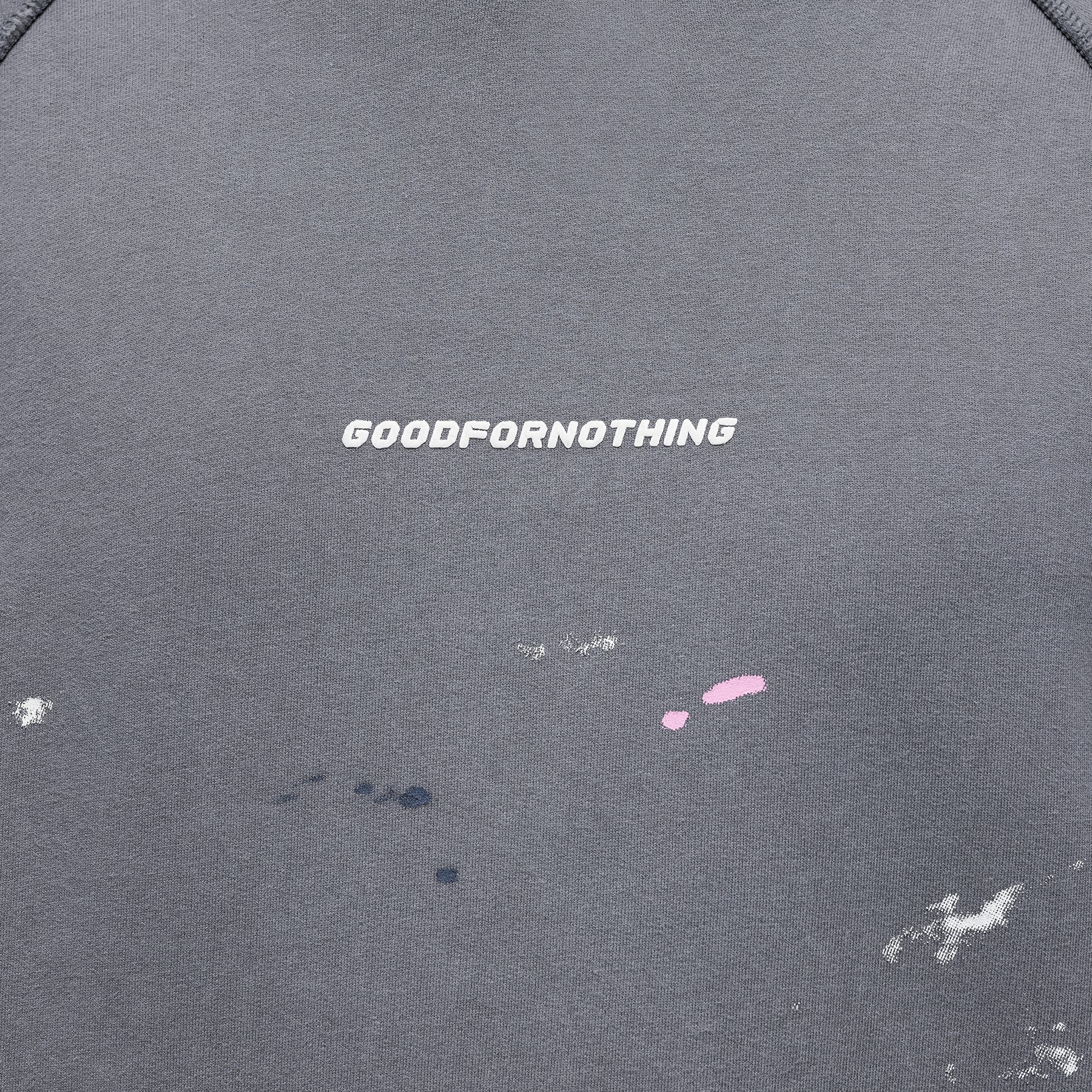 Concept Washed Grey Paint Hoodie - Image 3