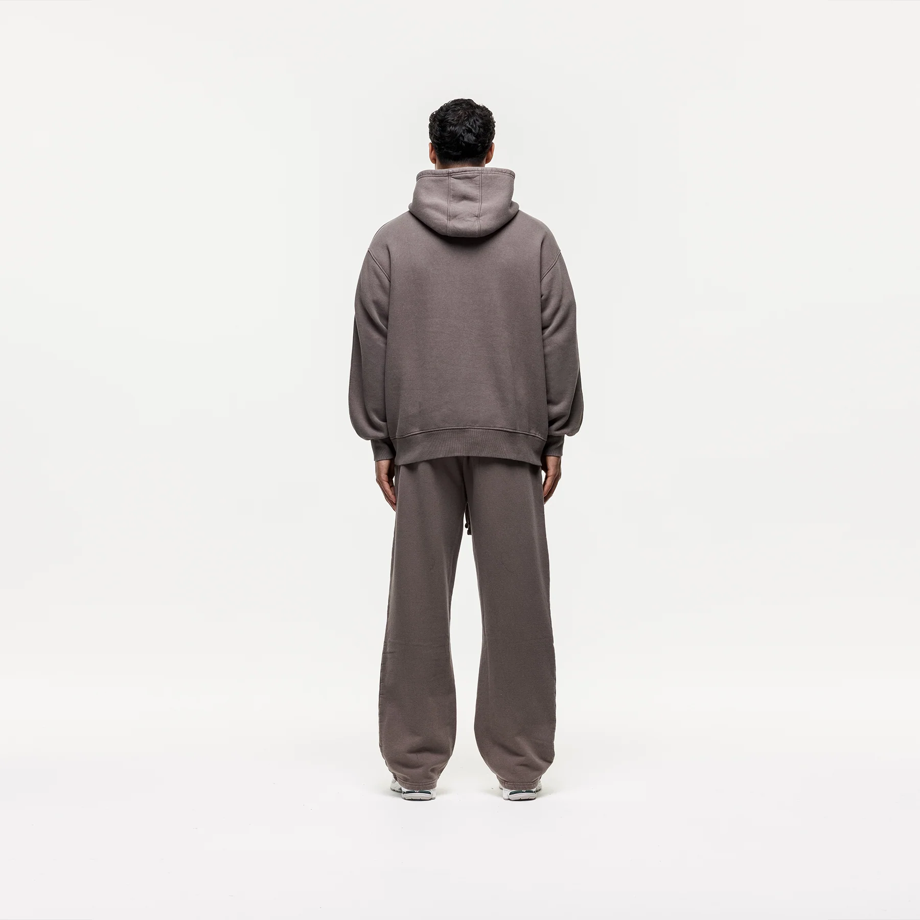 Vintage Washed Taupe Hoodie - Image 4