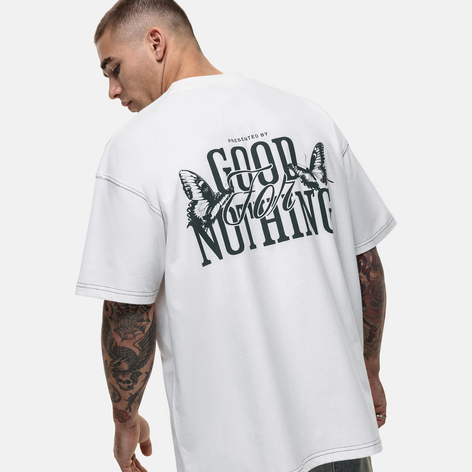 Dakota Butterfly White T-shirt - Image 4