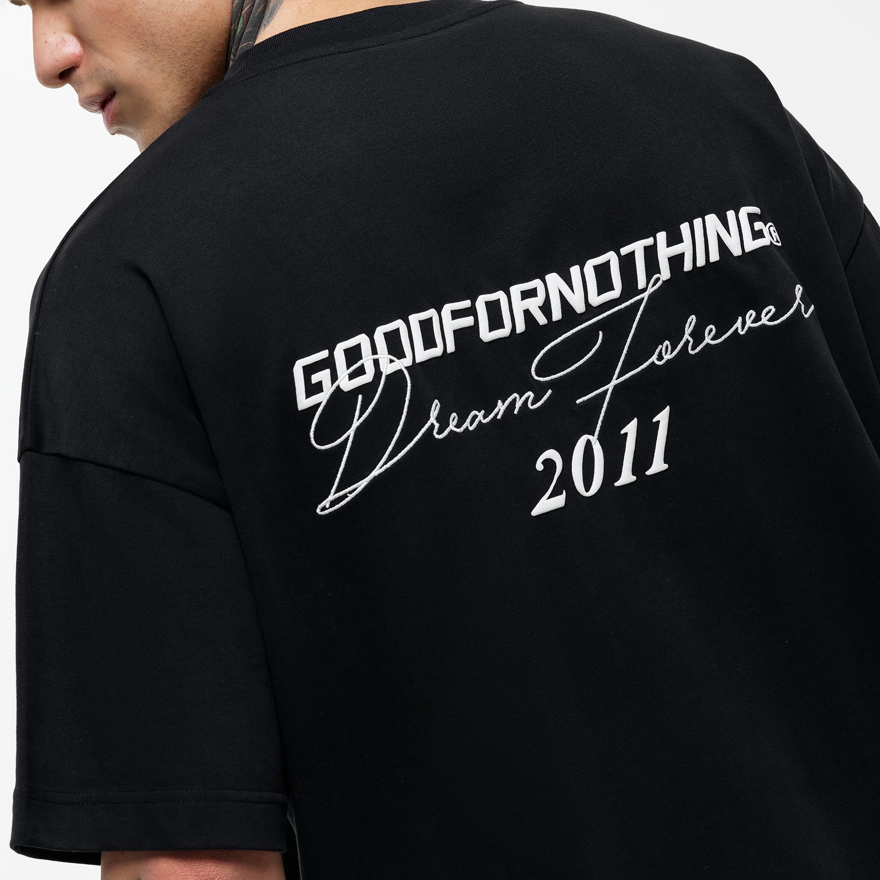 Oversized Dream Forever Black T-shirt (Final Sale) - Image 3