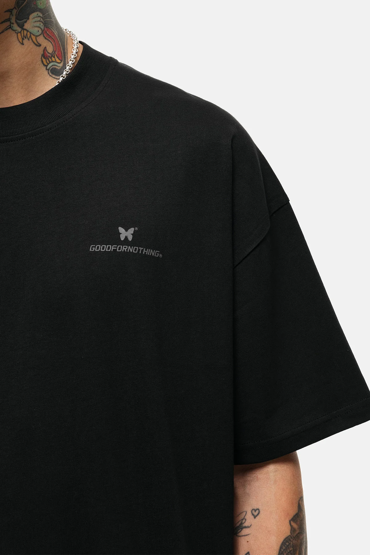 Oversized Spirit Black T-shirt - Image 4