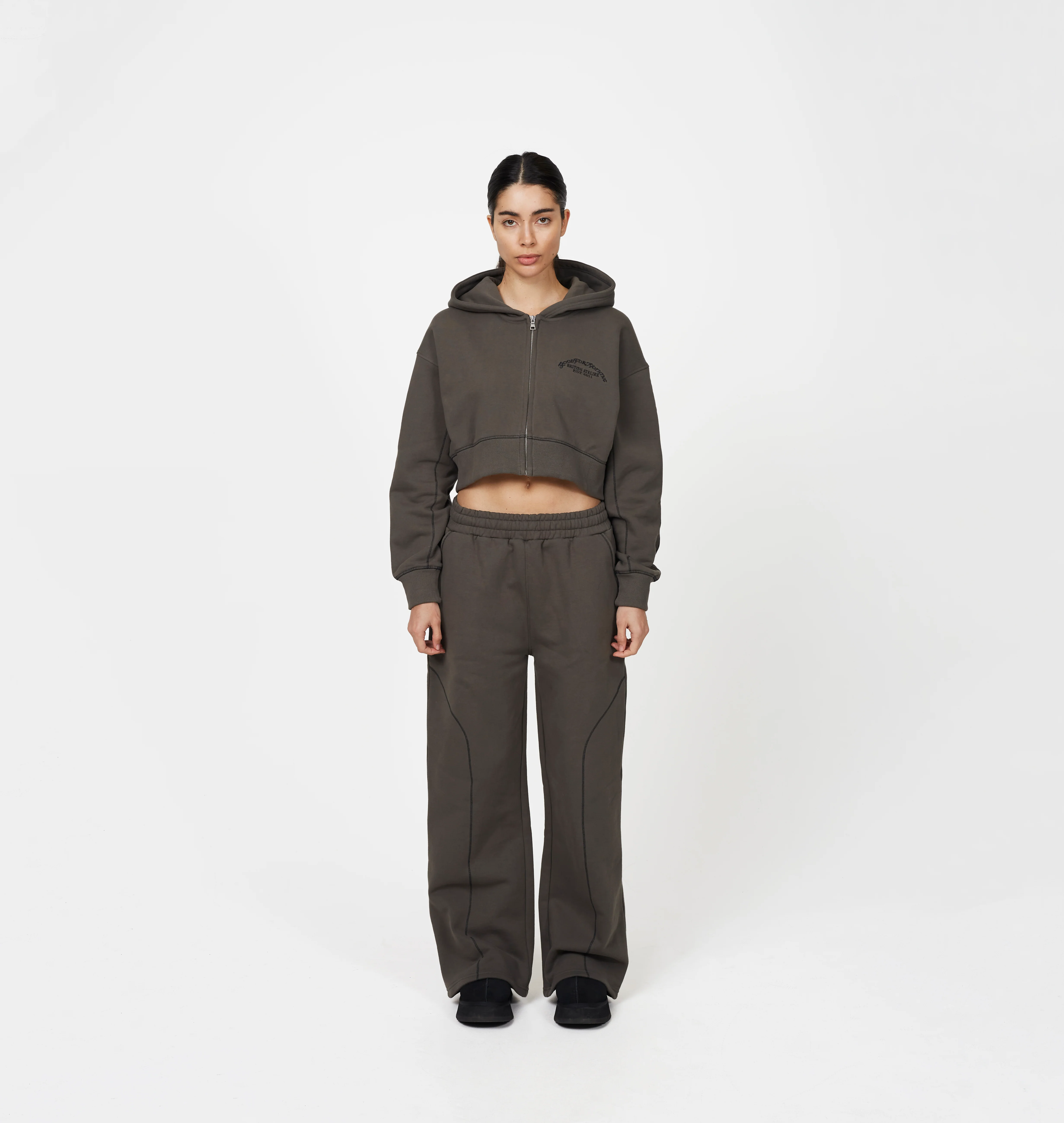Overlock Gunmetal  Sweatpant - Image 2