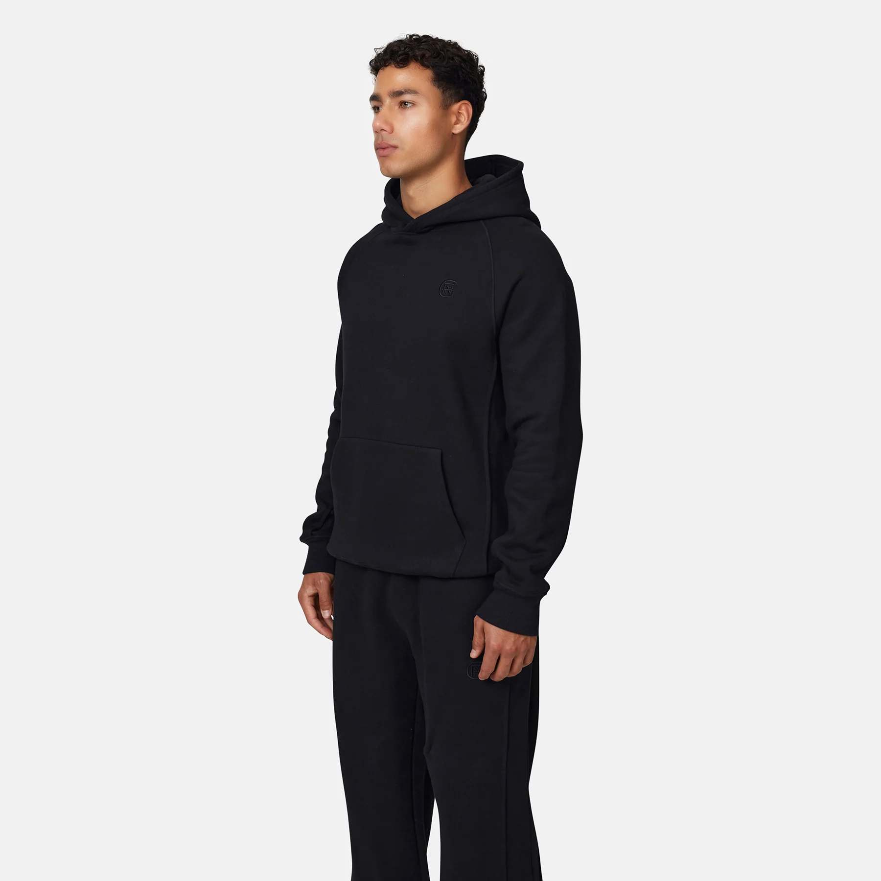 Monogram Black Pullover Hoodie - Image 2