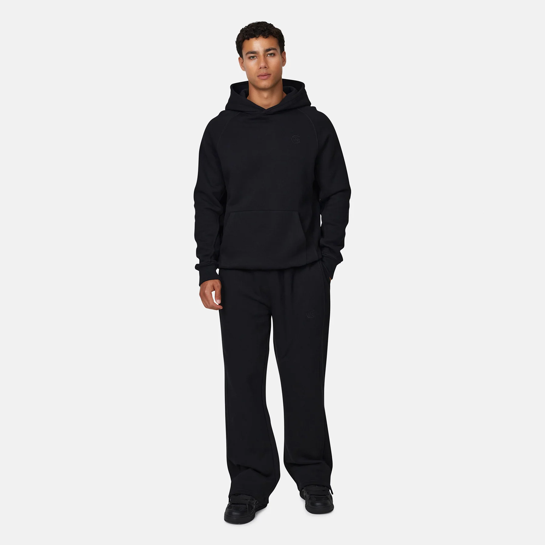 Monogram Black Pullover Hoodie - Image 6