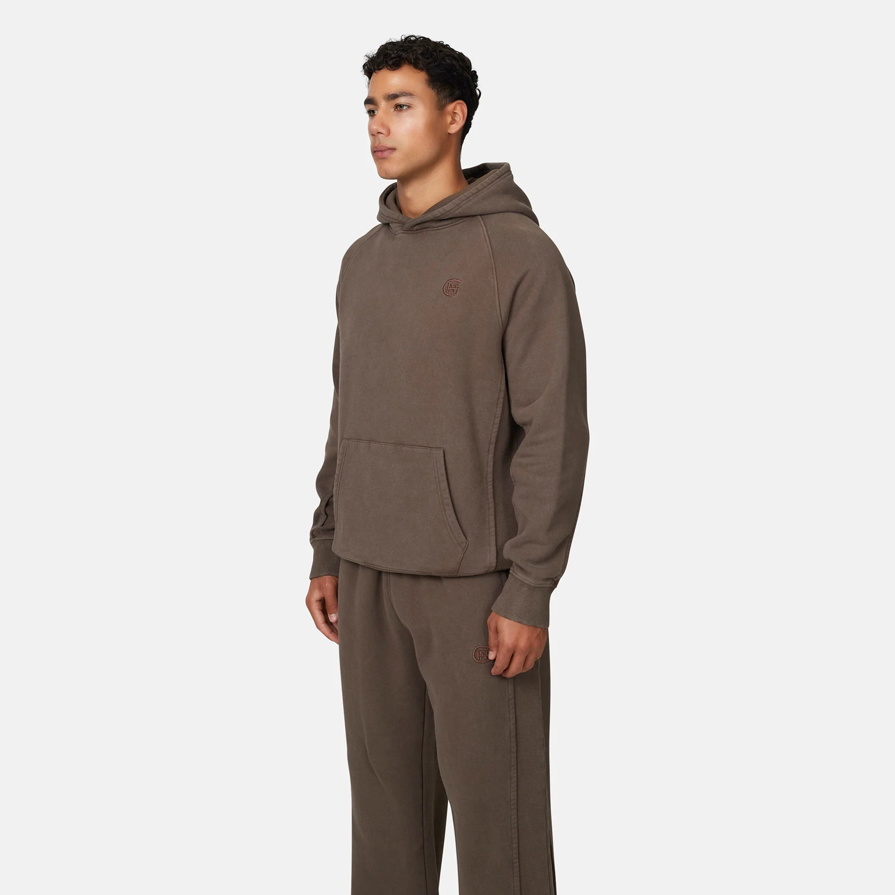 Monogram Brown Pullover Hoodie - Image 2
