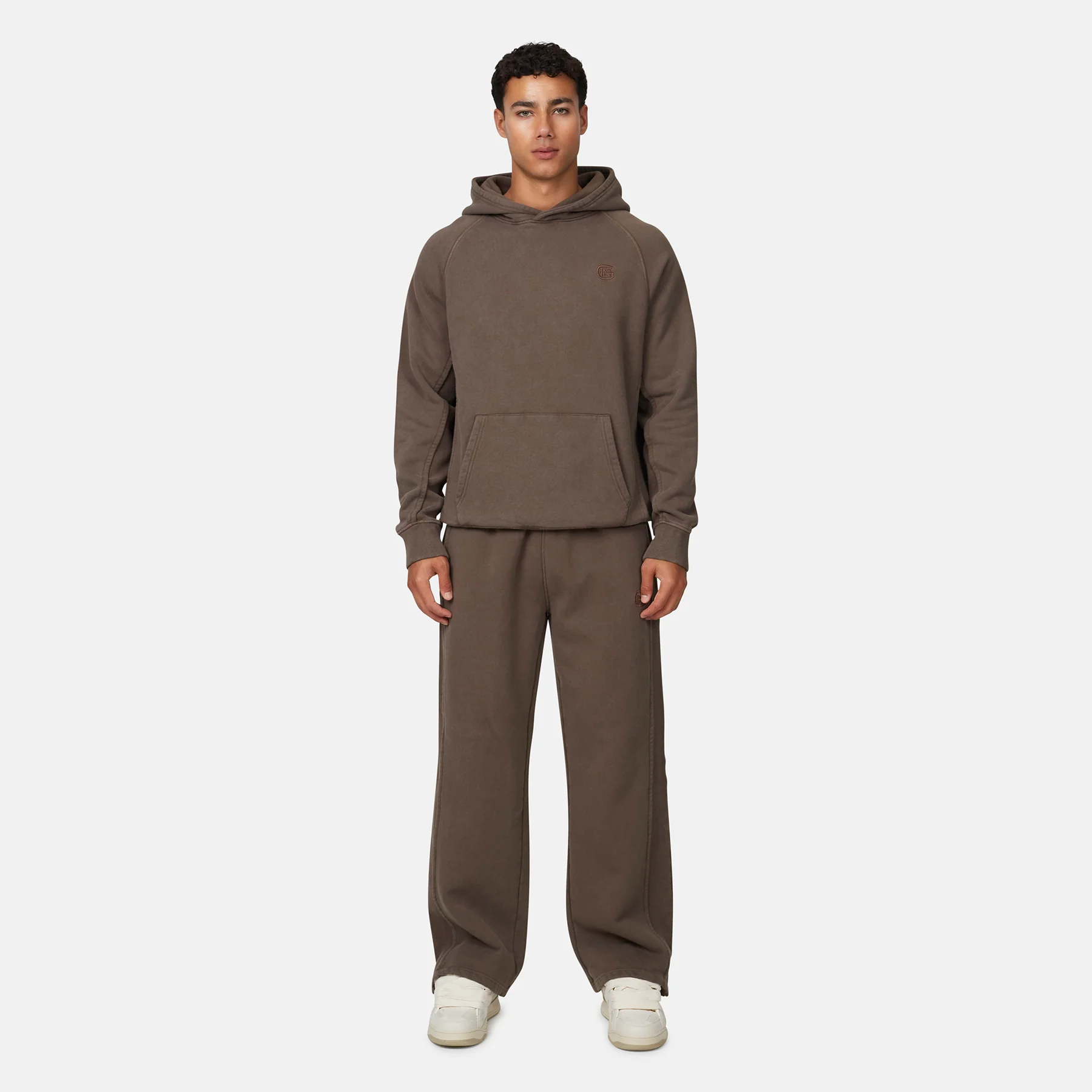Monogram Brown Pullover Hoodie - Image 6