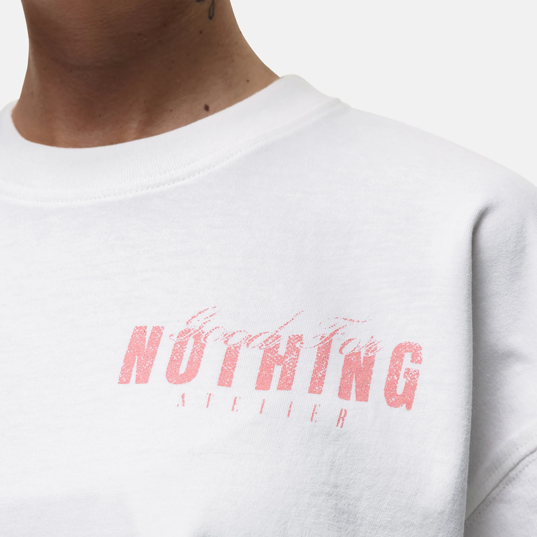 Washed Off White Butterfly T-shirt - Image 3