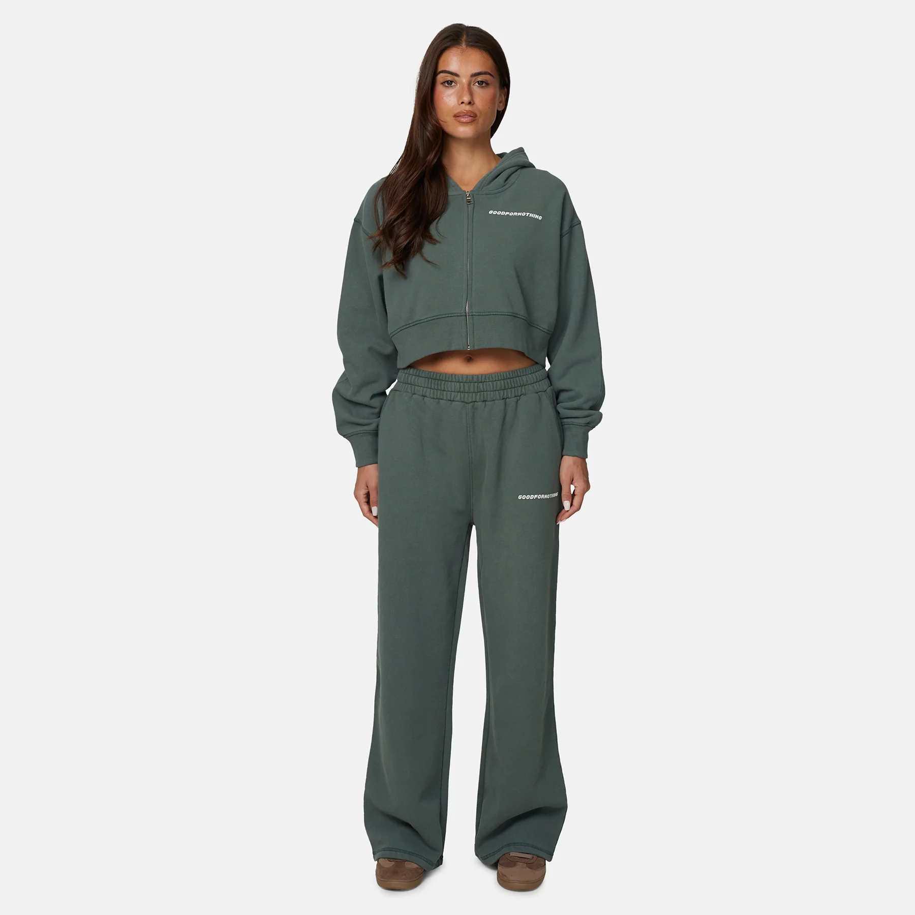 Vintage Washed Green Sweatpants - Image 4