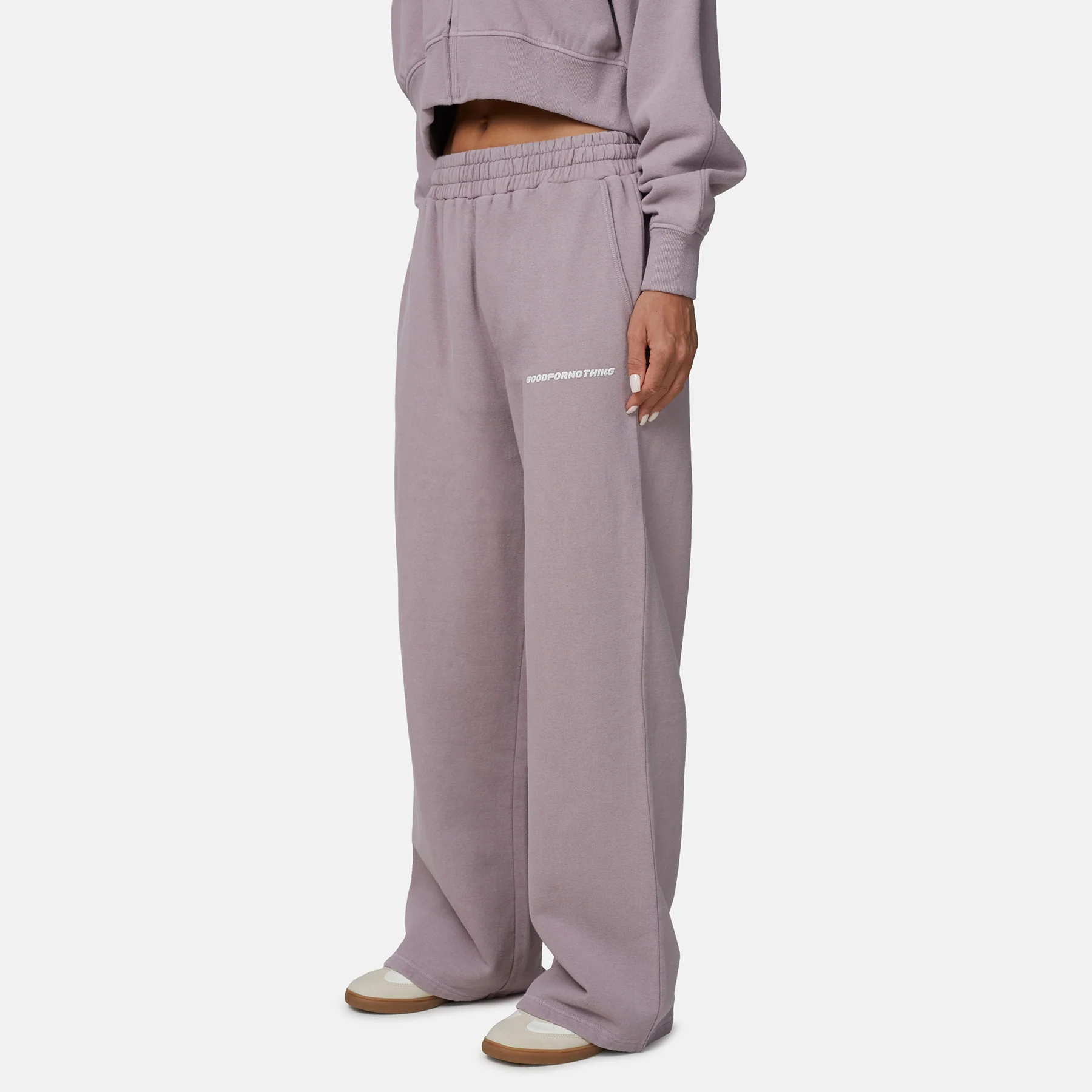 Vintage Washed Lilac Sweatpants - Image 2