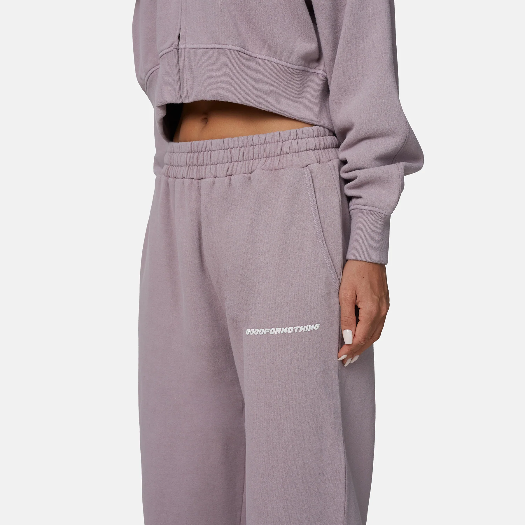 Vintage Washed Lilac Sweatpants - Image 4