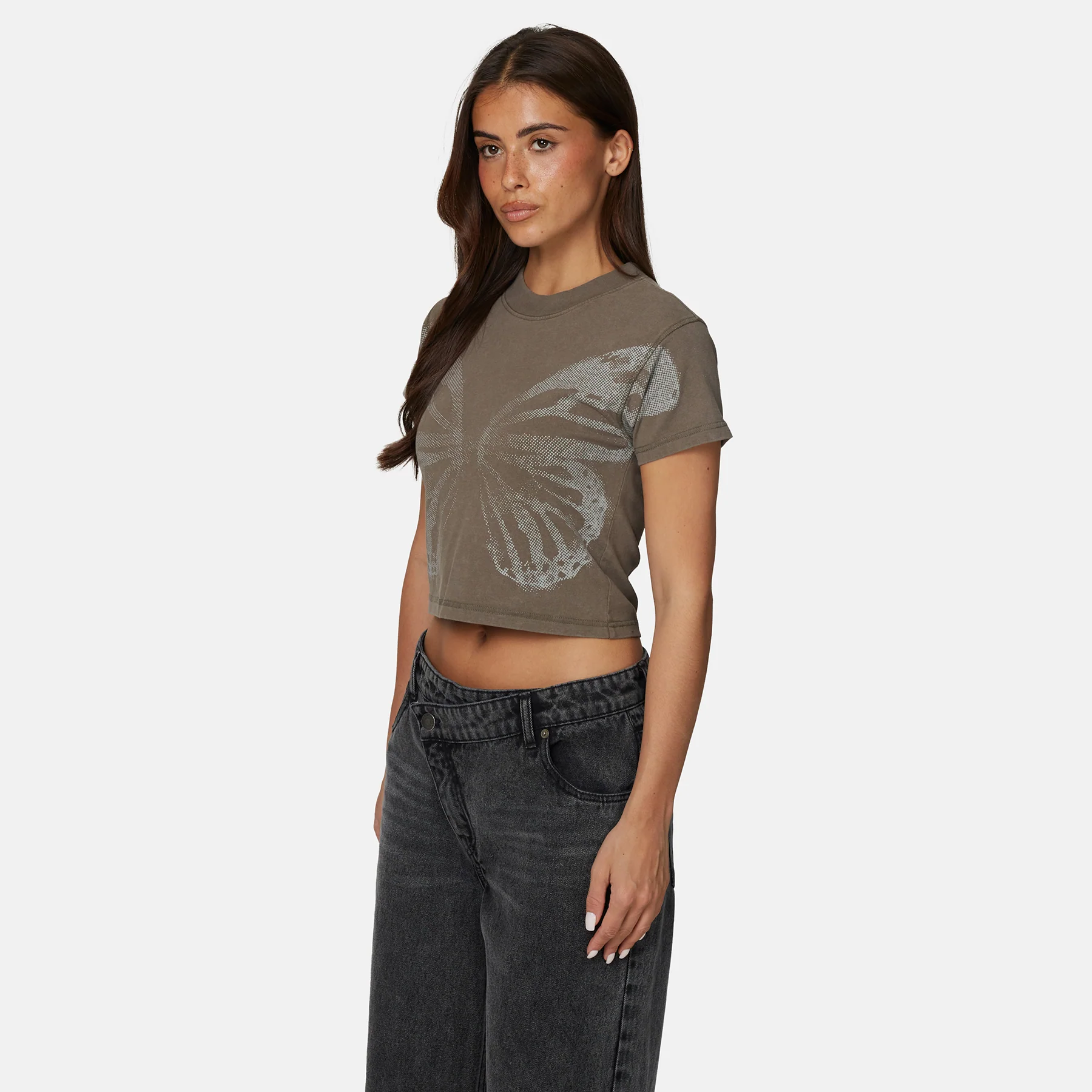 Fragment Butterfly Washed Taupe Baby T-shirt - Image 4