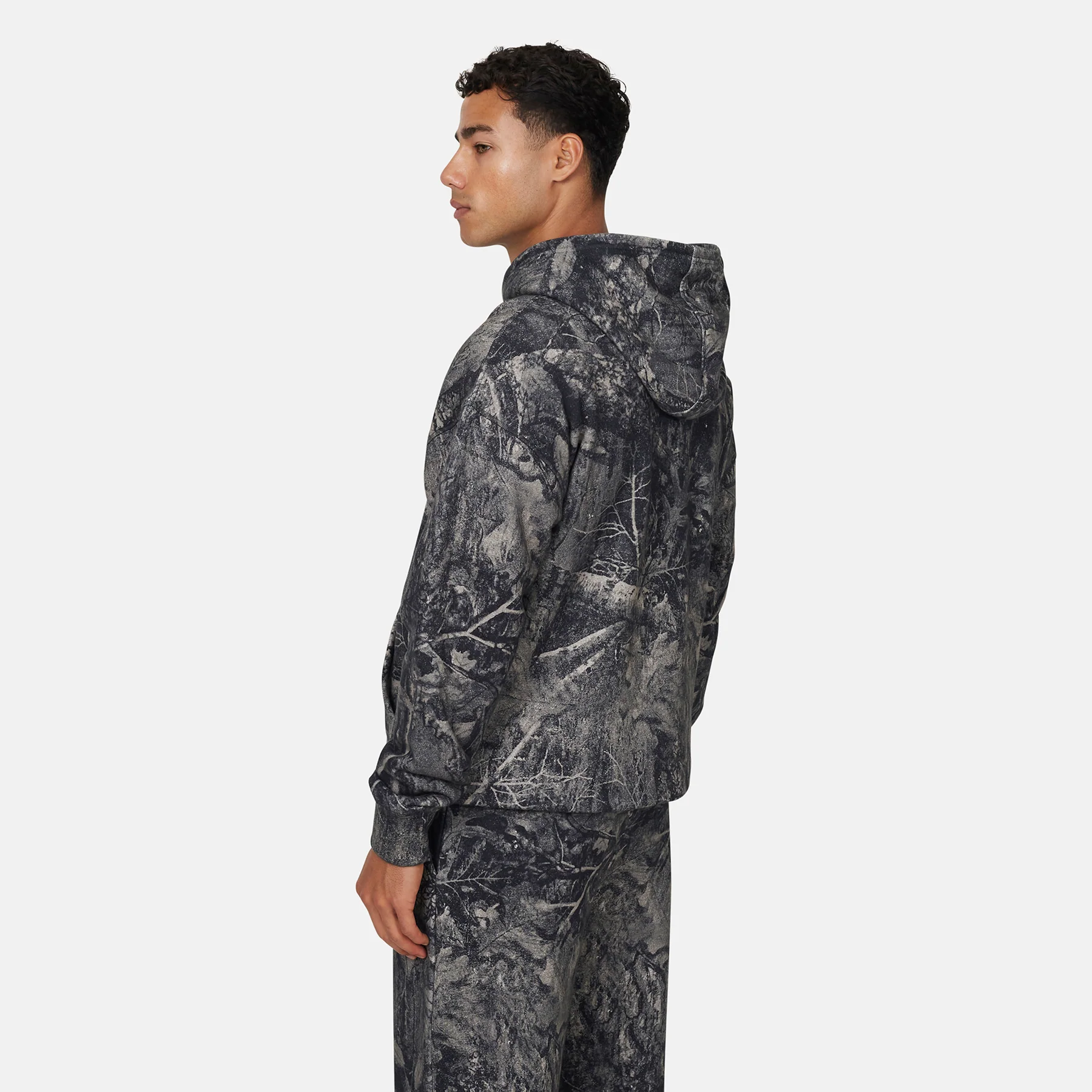 Woodland Camo Black Hoodie - Image 2