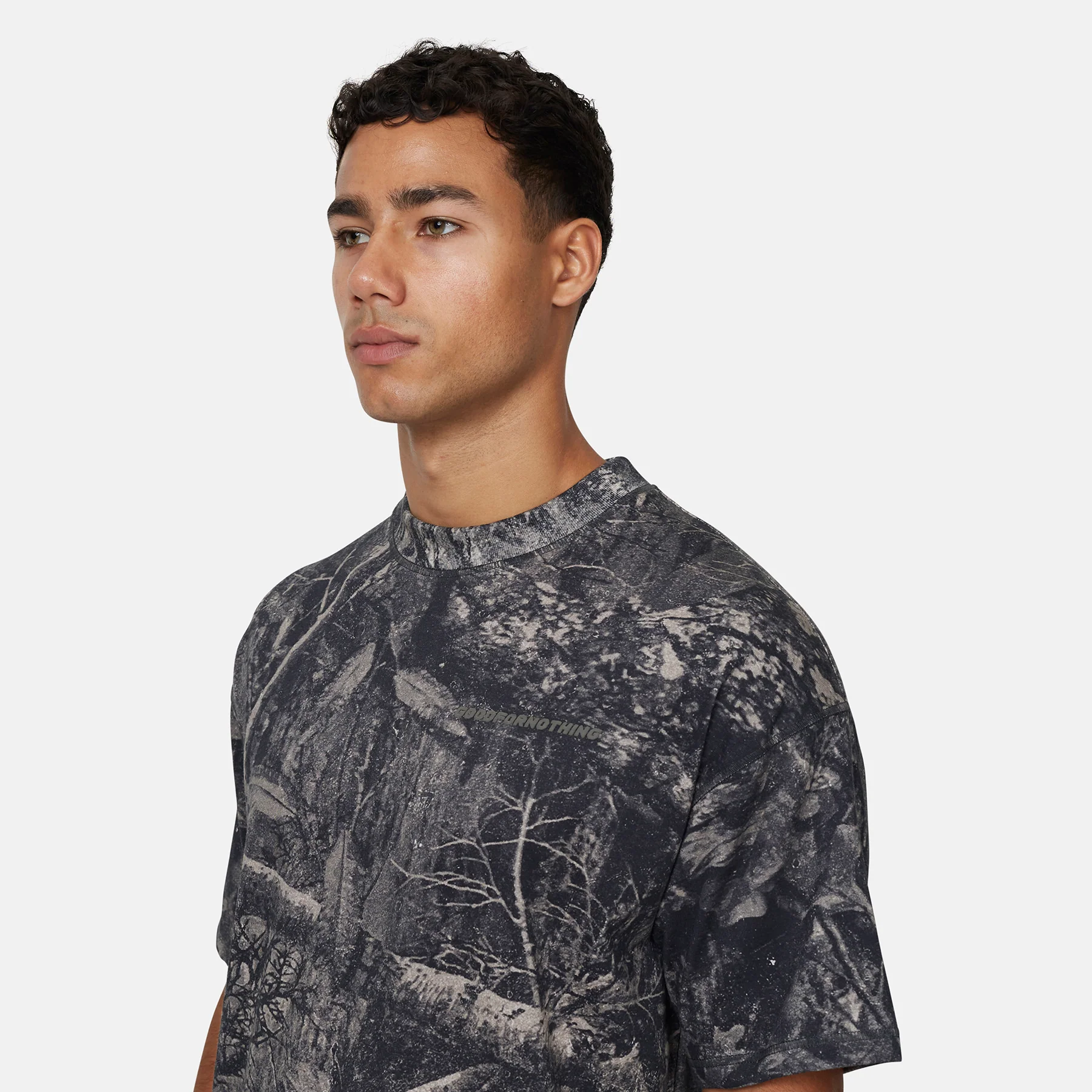 Woodland Camo Black T-shirt - Image 2