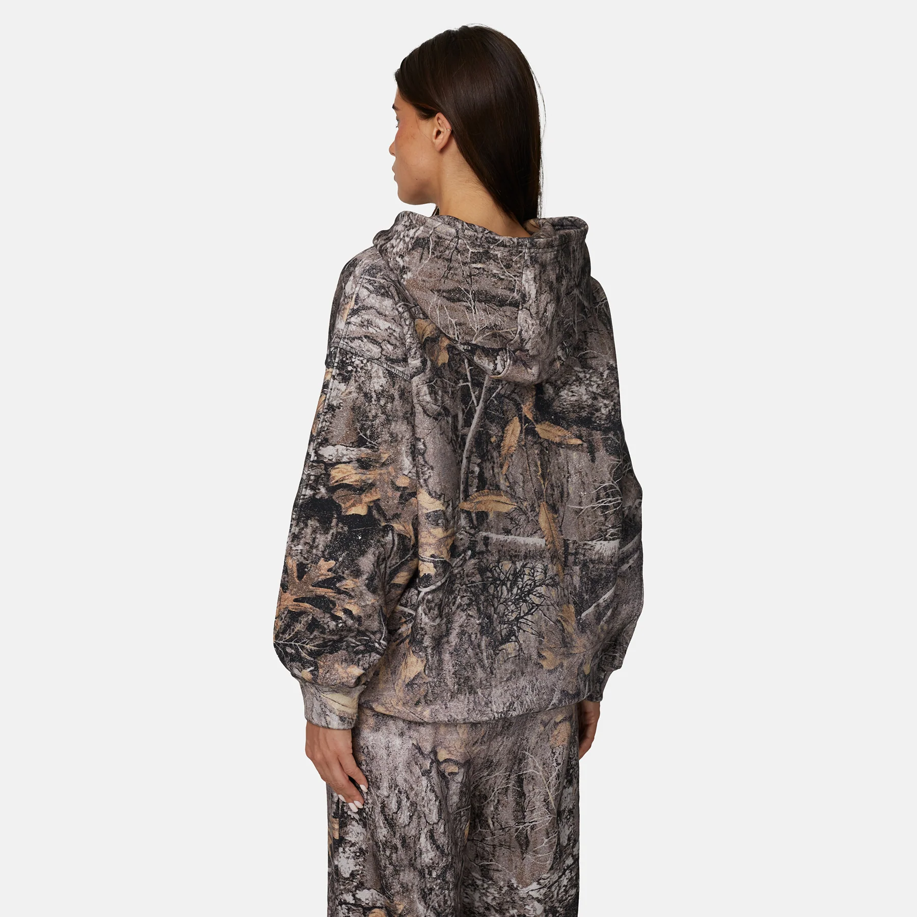 Woodland Camo Brown Hoodie - Image 3